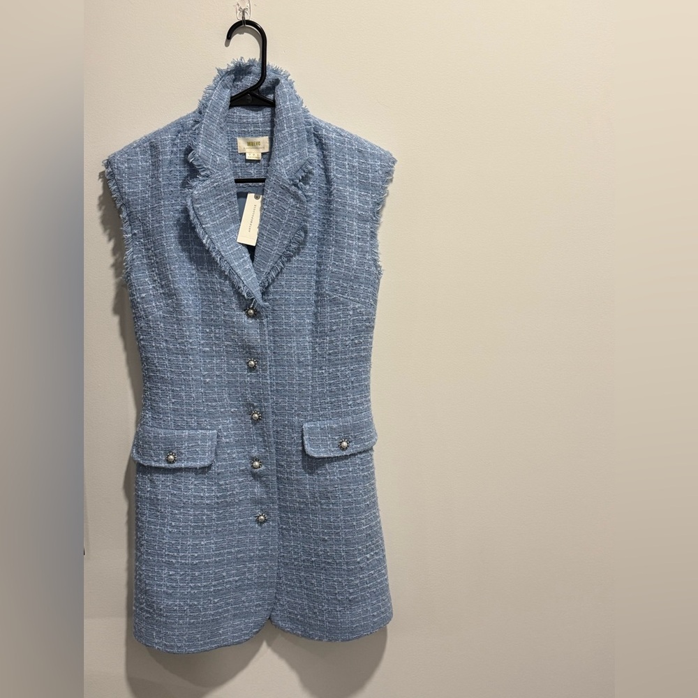 Anthropologie Sky Blue Tweed Dress 💙🦋